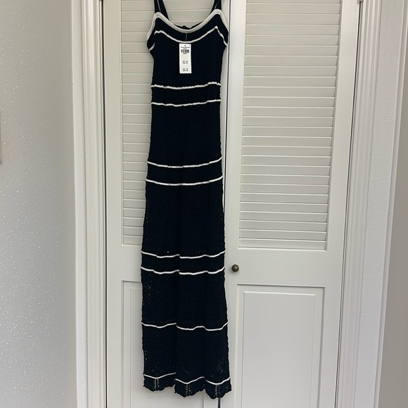 NWT Black crochet xs dress - Picture 1 of 2